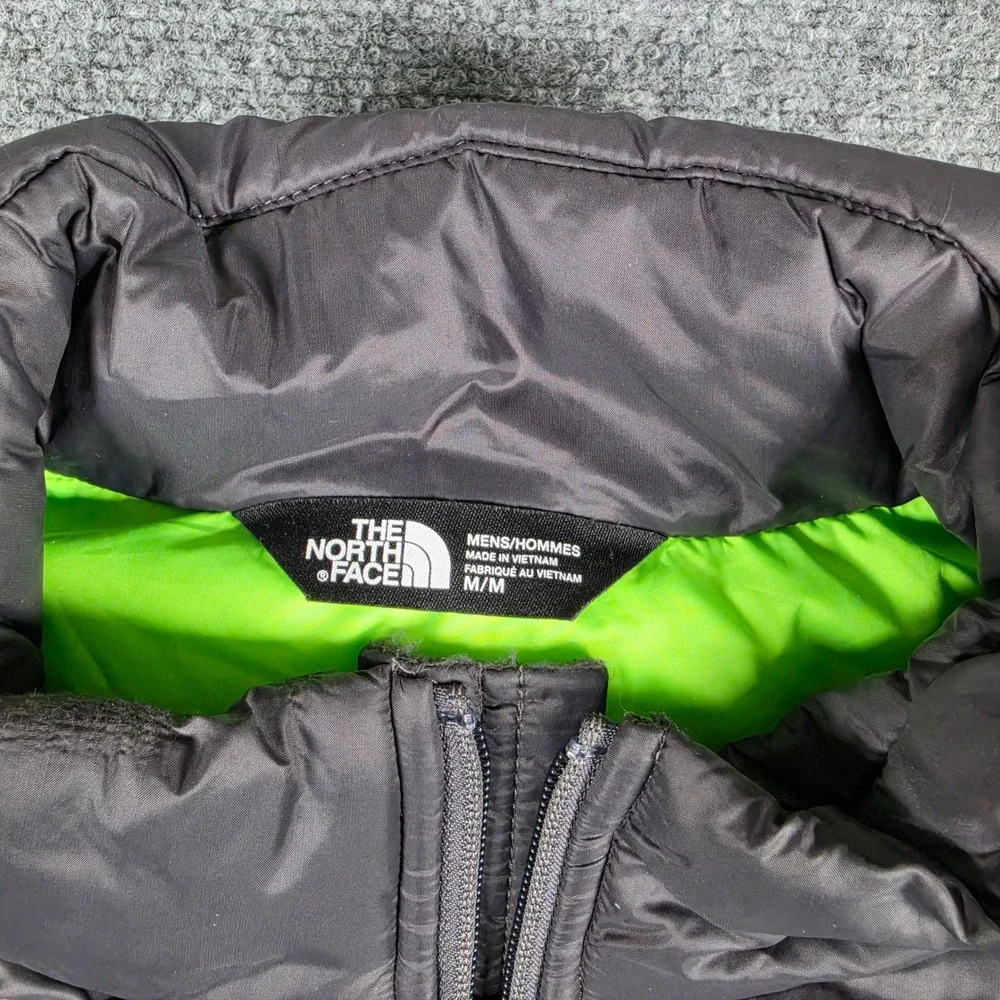 The North Face Aconcagua Puffer Jacket Mens M Black Green 550 Down Insulated